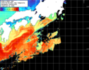 NOAA人工衛星画像:黒潮域, 1日合成画像(2025/04/06UTC)