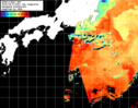 NOAA人工衛星画像:黒潮域, 1日合成画像(2025/04/27UTC)