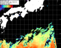 NOAA人工衛星画像:黒潮域, 1日合成画像(2025/05/18UTC)