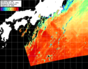 NOAA人工衛星画像:黒潮域, パス=20250622 12:31 UTC