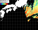 NOAA人工衛星画像:黒潮域, パス=20250623 12:00 UTC