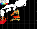 NOAA人工衛星画像:黒潮域, パス=20250624 13:10 UTC