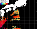 NOAA人工衛星画像:黒潮域, パス=20250624 13:13 UTC