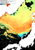 NOAA人工衛星画像:日本海, 1日合成画像(2025/06/24UTC)