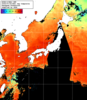 NOAA人工衛星画像:日本全域, 1日合成画像(2025/07/24UTC)