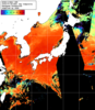 NOAA人工衛星画像:日本全域, 1日合成画像(2025/07/28UTC)