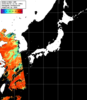 NOAA人工衛星画像:日本全域, パス=20250803 13:52 UTC