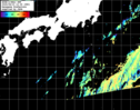NOAA人工衛星画像:黒潮域, パス=20250810 12:35 UTC