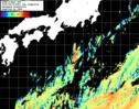 NOAA人工衛星画像:黒潮域, 1日合成画像(2025/08/10UTC)