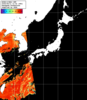 NOAA人工衛星画像:日本全域, パス=20250811 13:43 UTC