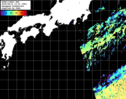 NOAA人工衛星画像:黒潮域, パス=20250811 12:03 UTC