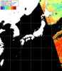 NOAA人工衛星画像:日本全域, パス=20250812 11:33 UTC