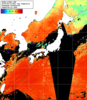 NOAA人工衛星画像:日本全域, 1日合成画像(2025/08/12UTC)