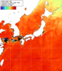 NOAA人工衛星画像:日本全域, 1週間合成画像(2025/08/06～2025/08/12UTC)