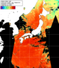 NOAA人工衛星画像:日本全域, 1日合成画像(2025/08/13UTC)