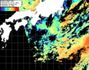NOAA人工衛星画像:黒潮域, パス=20250814 12:20 UTC