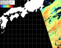 NOAA人工衛星画像:黒潮域, パス=20250815 11:57 UTC