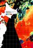 NOAA人工衛星画像:親潮域, 1日合成画像(2025/08/16UTC)
