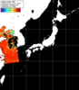 NOAA人工衛星画像:日本全域, パス=20250818 14:04 UTC