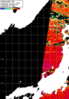 NOAA人工衛星画像:日本海, パス=20250818 01:01 UTC