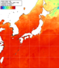 NOAA人工衛星画像:日本全域, 1週間合成画像(2025/08/16～2025/08/22UTC)
