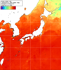 NOAA人工衛星画像:日本全域, 1週間合成画像(2025/08/17～2025/08/23UTC)