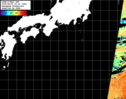 NOAA人工衛星画像:黒潮域, パス=20250823 00:33 UTC