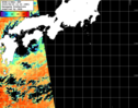 NOAA人工衛星画像:黒潮域, パス=20250823 13:23 UTC
