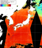 NOAA人工衛星画像:日本全域, 1日合成画像(2025/08/24UTC)