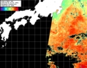NOAA人工衛星画像:黒潮域, パス=20250826 00:50 UTC