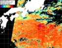 NOAA人工衛星画像:黒潮域, パス=20250829 01:10 UTC