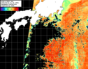 NOAA人工衛星画像:黒潮域, パス=20250902 01:04 UTC