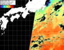 NOAA人工衛星画像:黒潮域, パス=20250910 00:49 UTC
