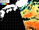 NOAA人工衛星画像:黒潮域, パス=20250910 12:10 UTC
