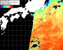 NOAA人工衛星画像:黒潮域, 1日合成画像(2025/09/10UTC)