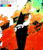 NOAA人工衛星画像:日本全域, 1日合成画像(2025/09/14UTC)