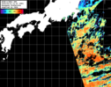 NOAA人工衛星画像:黒潮域, パス=20250914 12:00 UTC