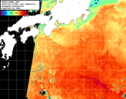 NOAA人工衛星画像:黒潮域, 1日合成画像(2025/09/17UTC)