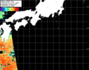 NOAA人工衛星画像:黒潮域, パス=20250918 13:35 UTC