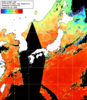 NOAA人工衛星画像:日本全域, 1日合成画像(2025/09/21UTC)
