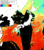 NOAA人工衛星画像:日本全域, 1日合成画像(2025/09/22UTC)