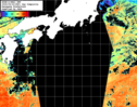 NOAA人工衛星画像:黒潮域, 1日合成画像(2025/09/22UTC)