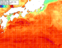 NOAA人工衛星画像:黒潮域, 1週間合成画像(2025/09/16～2025/09/22UTC)