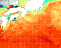 NOAA人工衛星画像:黒潮域, 1週間合成画像(2025/09/17～2025/09/23UTC)