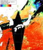NOAA人工衛星画像:日本全域, 1日合成画像(2025/09/25UTC)