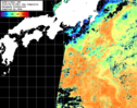 NOAA人工衛星画像:黒潮域, 1日合成画像(2025/09/25UTC)