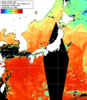 NOAA人工衛星画像:日本全域, 1日合成画像(2025/09/26UTC)