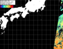 NOAA人工衛星画像:黒潮域, パス=20250926 00:30 UTC