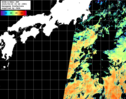 NOAA人工衛星画像:黒潮域, パス=20250929 00:46 UTC