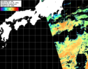 NOAA人工衛星画像:黒潮域, パス=20250929 12:08 UTC